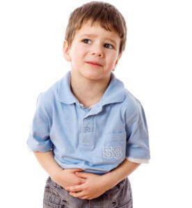 Little boy with stomach pain